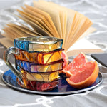 Colorful 3D Book Design Resin Mug