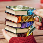 Colorful 3D Book Design Resin Mug