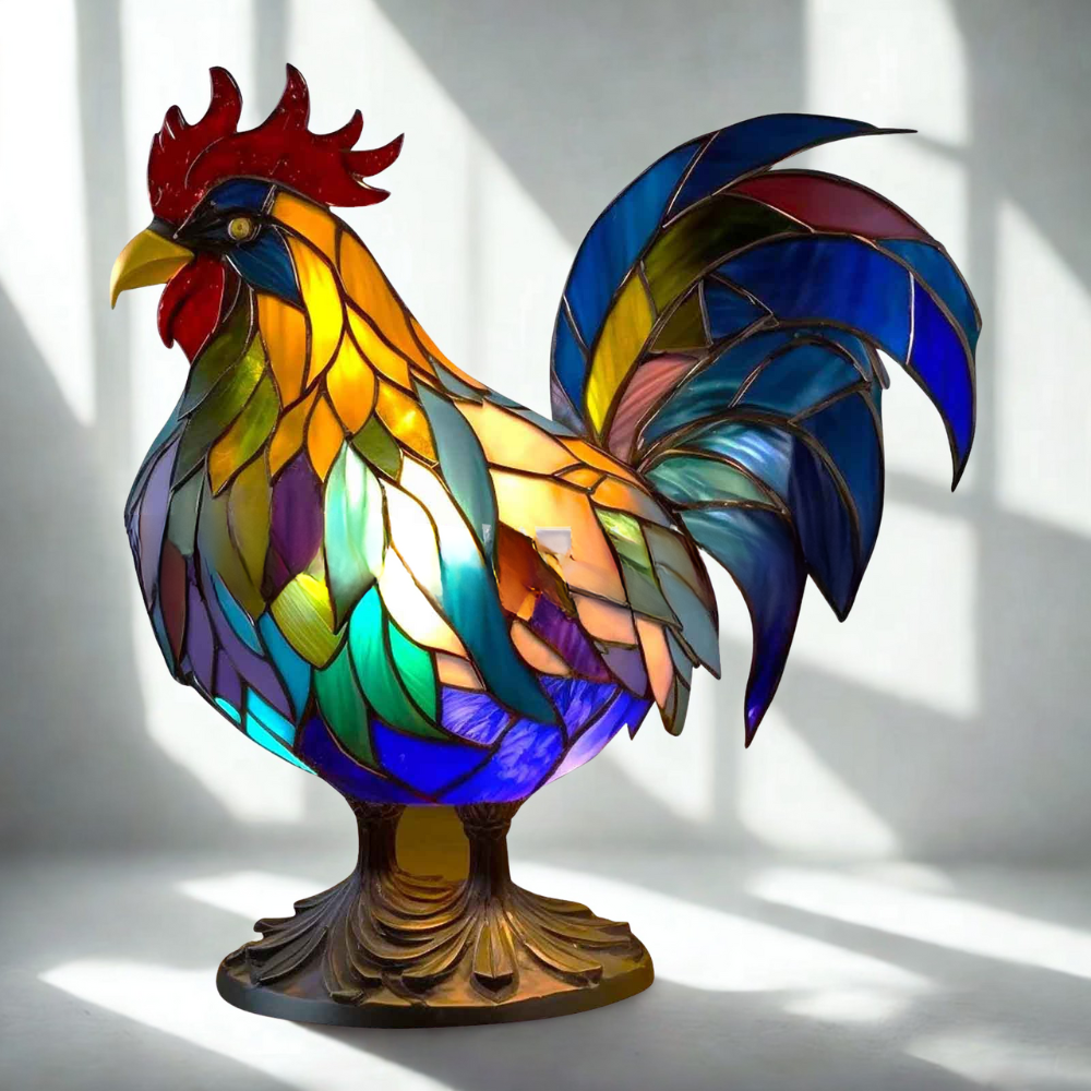 Artistic Glass Animal Design Table Lamp