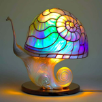 Artistic Glass Animal Design Table Lamp
