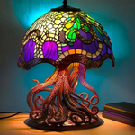 Artistic Glass Animal Design Table Lamp