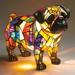 Artistic Glass Animal Design Table Lamp