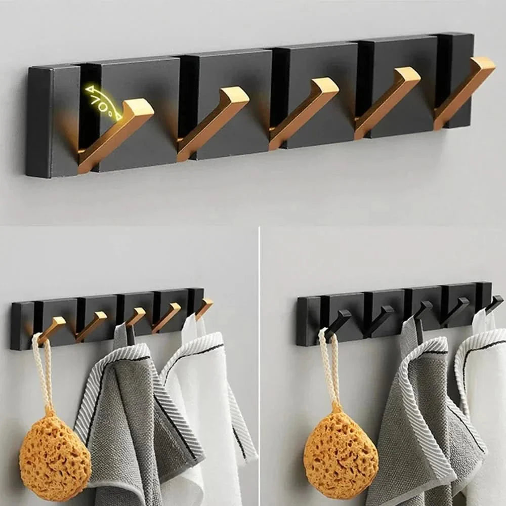 Elegant Wall Hook with Foldable Design for Space-Saving Organization