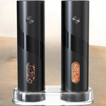 Stainless Steel Electric Salt and Pepper Grinder Set