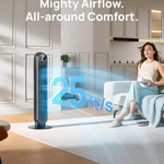 Oscillating Cooling Tower Fan with 3 Speed Settings and Remote Control
