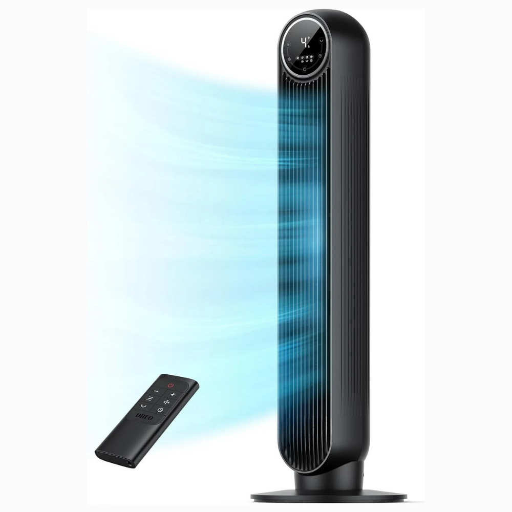 Oscillating Cooling Tower Fan with 3 Speed Settings and Remote Control
