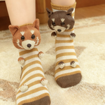 Unisex Soft and Cozy Animal-Patterned Winter House Socks