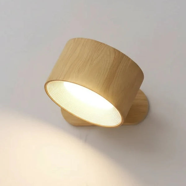 Wireless, Rotatable LED Wall Lamp with 360-Degree Illumination