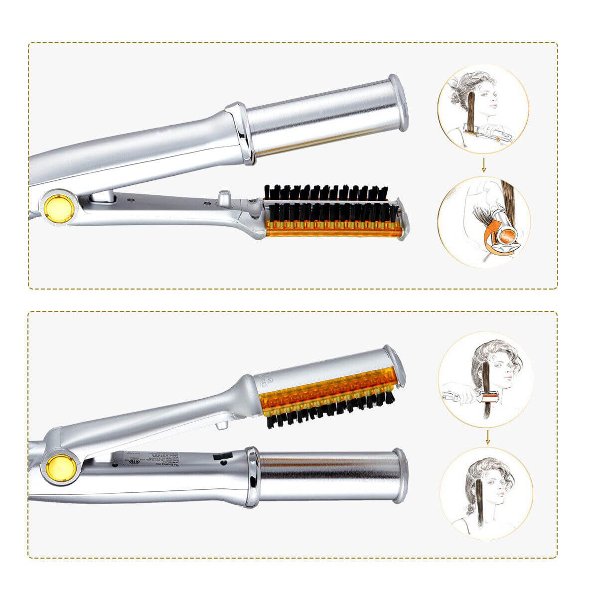 Max Prime 2-in-1 Hair Styler – Versatile Curling Iron and Straightener
