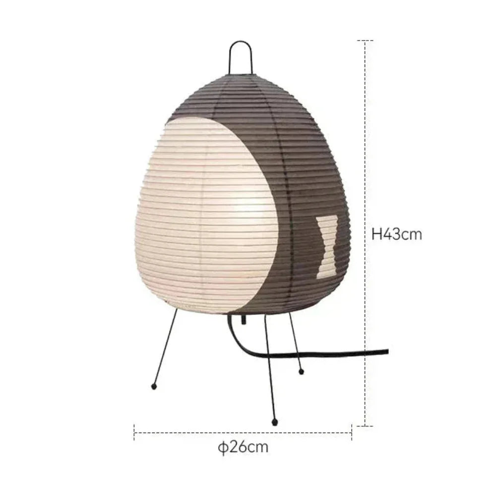 Retro Japanese Design Rice Paper Table Lamp