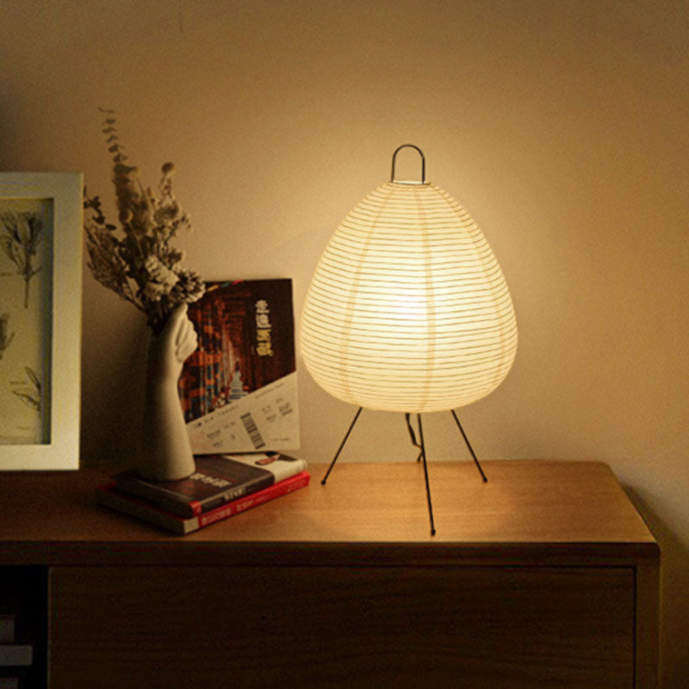 Retro Japanese Design Rice Paper Table Lamp