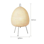 Retro Japanese Design Rice Paper Table Lamp