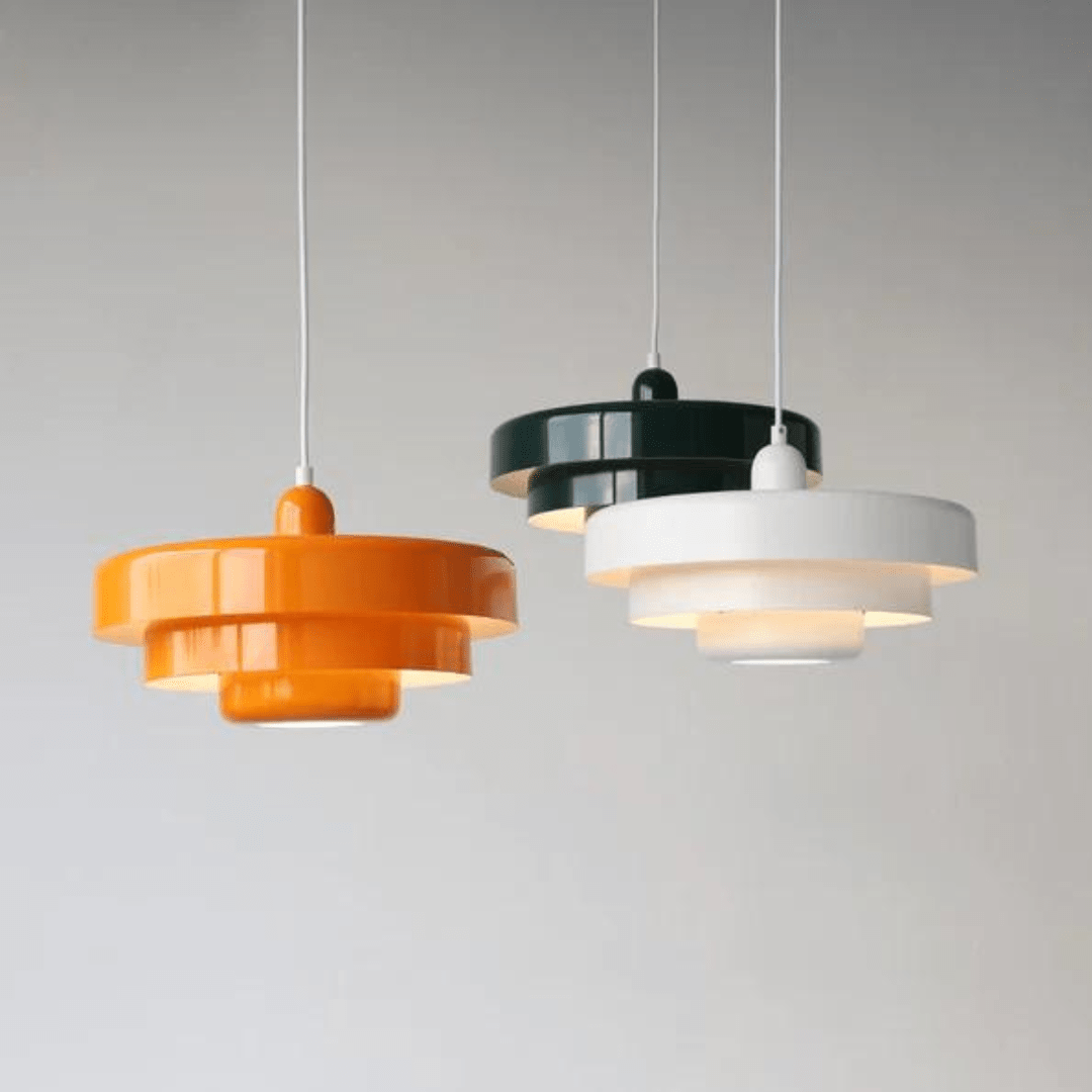 Elegant Three-Tier Pendant Light in Macaron Colors