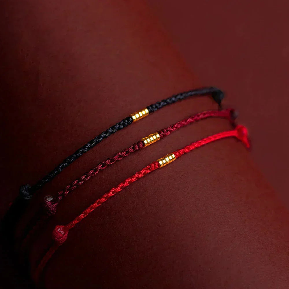 Beaded Cord Bracelet for Kabbalah Protection