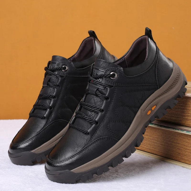 Men's Comfortable Waterproof Orthopedic Leather Shoes