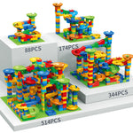 Colorful Plastic Marble Run Building Toy for Kids
