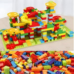 Colorful Plastic Marble Run Building Toy for Kids
