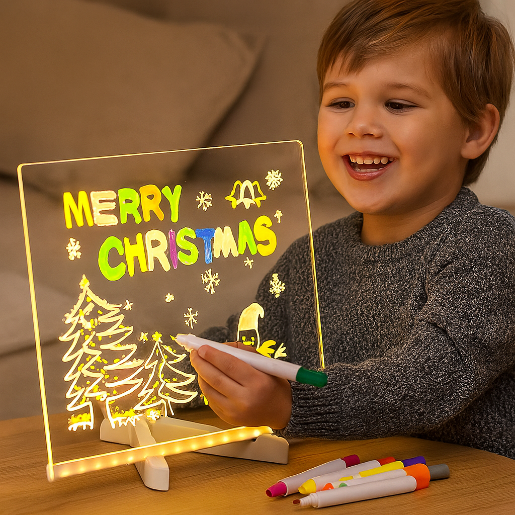 Illuminated Drawing Board for Kids - LED Writing Board