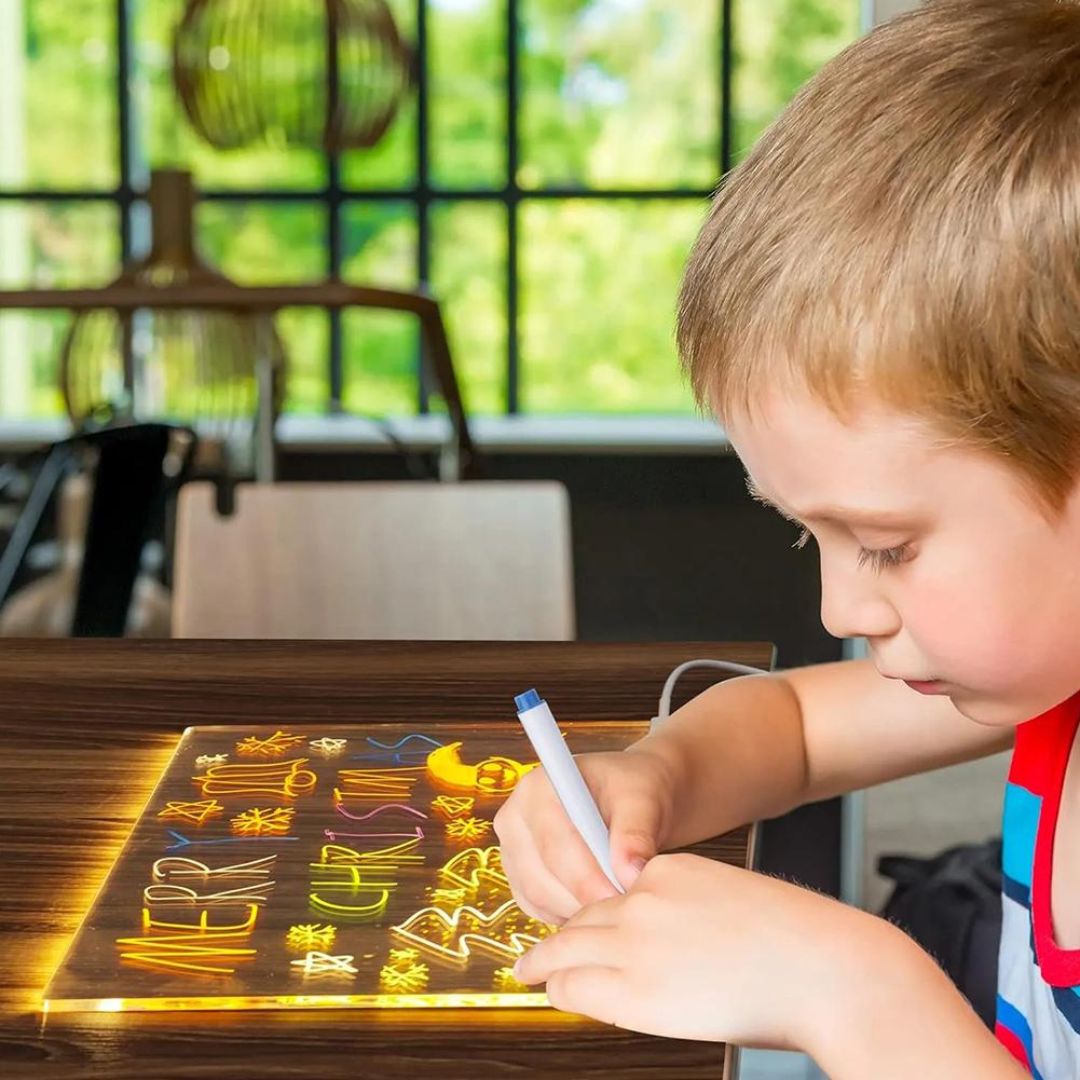 Illuminated Drawing Board for Kids - LED Writing Board