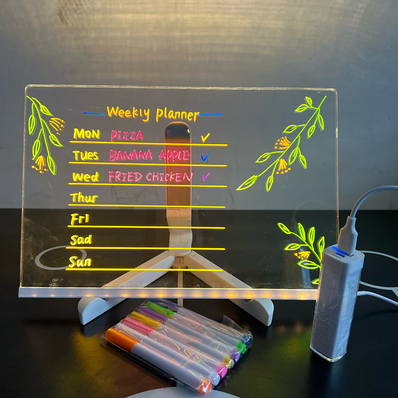 Illuminated Drawing Board for Kids - LED Writing Board