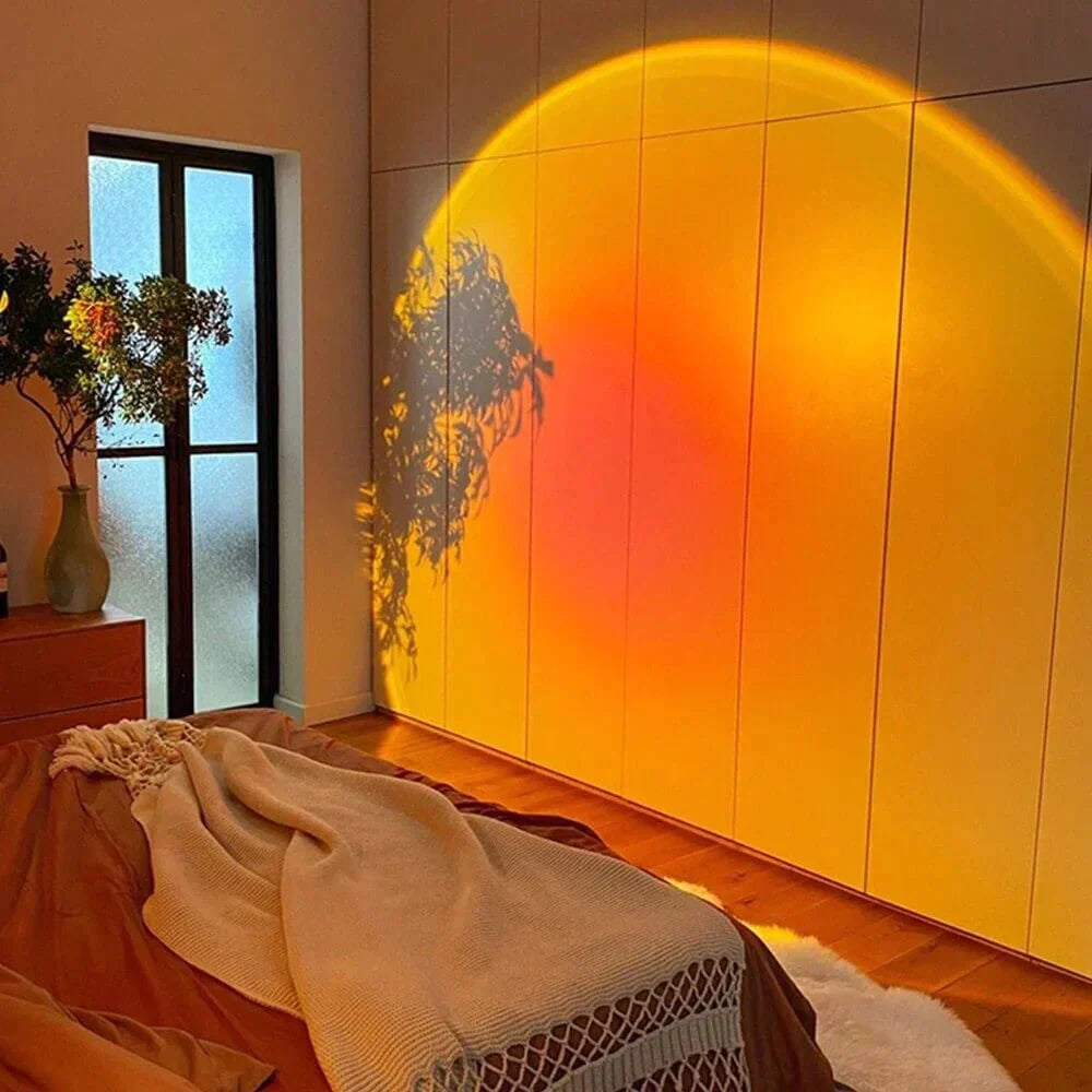Stylish Projector Lamp with Sunset Effect for Living Spaces