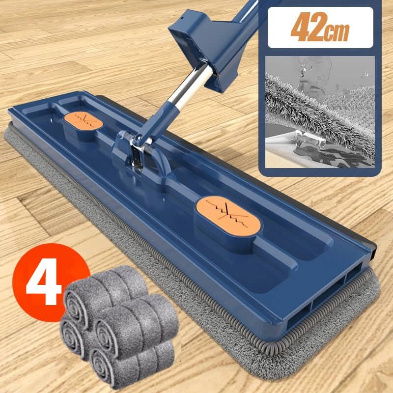 Extra Large Flat Mop with Flexible Head | Ideal for Tile, Laminate, and Wood Floors