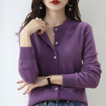 Soft Knit Cashmere Cardigan for Spring and Autumn