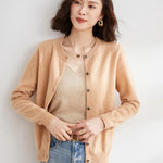 Soft Knit Cashmere Cardigan for Spring and Autumn