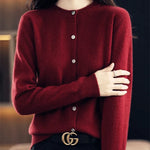 Soft Knit Cashmere Cardigan for Spring and Autumn