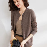 Soft Knit Cashmere Cardigan for Spring and Autumn