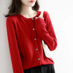 Soft Knit Cashmere Cardigan for Spring and Autumn