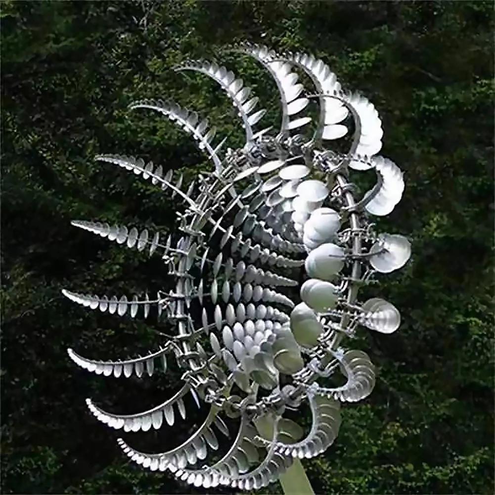36 cm Metal Garden Windmill | Movable Wind Chime with Weatherproof Design | Decorative Outdoor Sculpture