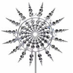 36 cm Metal Garden Windmill | Movable Wind Chime with Weatherproof Design | Decorative Outdoor Sculpture