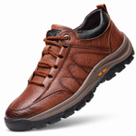 Men's Waterproof Orthopedic Leather Shoes with Posture Support