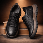 Men's Waterproof Orthopedic Leather Shoes with Posture Support