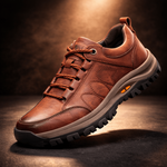 Men's Waterproof Orthopedic Leather Shoes with Posture Support