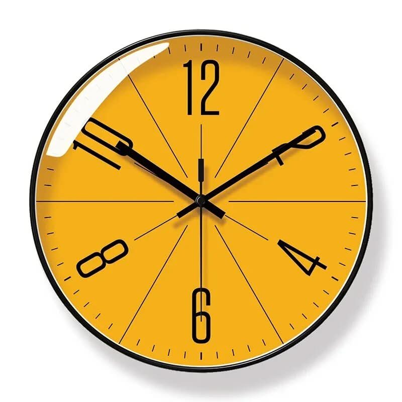 Black Wall Clock in Nordic Style – Precise and Stylish for Any Home