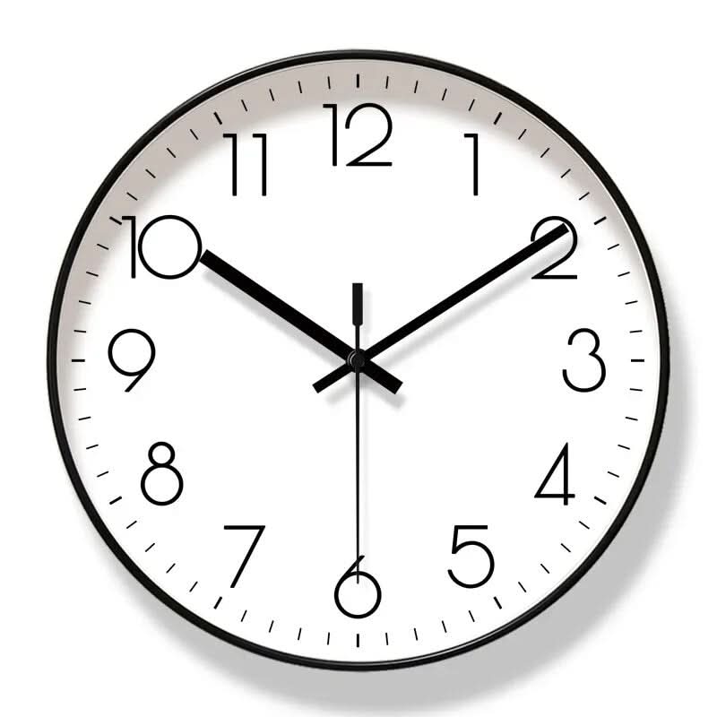 Black Wall Clock in Nordic Style – Precise and Stylish for Any Home