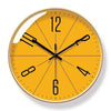 Gold frame with orange dial
