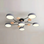 Contemporary LED Acrylic Iron Ceiling Light for Living Room