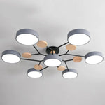 Contemporary LED Acrylic Iron Ceiling Light for Living Room