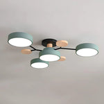 Contemporary LED Acrylic Iron Ceiling Light for Living Room