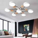 Contemporary LED Acrylic Iron Ceiling Light for Living Room