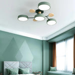 Contemporary LED Acrylic Iron Ceiling Light for Living Room