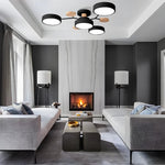 Contemporary LED Acrylic Iron Ceiling Light for Living Room