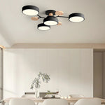 Contemporary LED Acrylic Iron Ceiling Light for Living Room