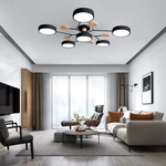 Contemporary LED Acrylic Iron Ceiling Light for Living Room
