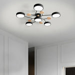 Contemporary LED Acrylic Iron Ceiling Light for Living Room