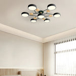 Contemporary LED Acrylic Iron Ceiling Light for Living Room