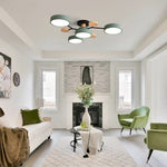 Contemporary LED Acrylic Iron Ceiling Light for Living Room
